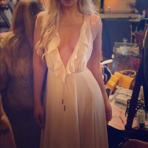 Glam Blush Pink Deep V Dress  KENDALL + KYLIE NWT